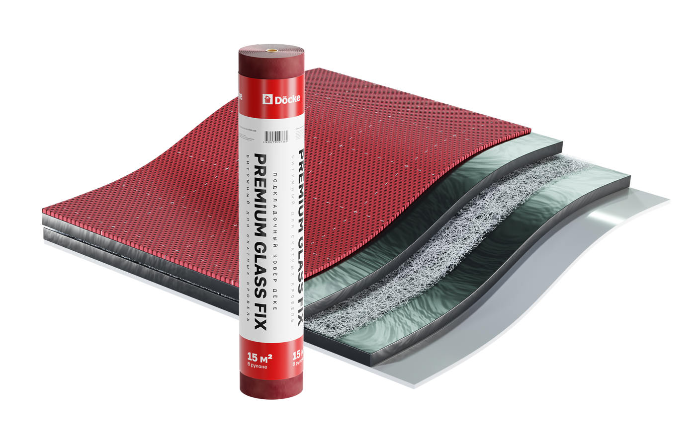 Самоклеящийся ковёр Döcke PREMIUM GLASS FIX, 15 м²