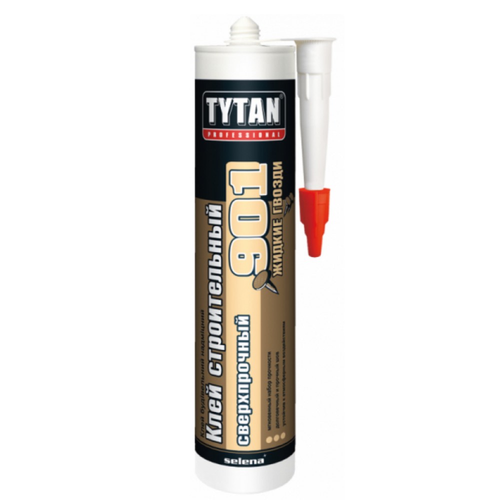 Tytan Professional клей строительный сверхпрочный №901 бежевый 390 гр (1уп=12шт)