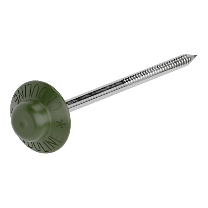 Гвозди Ондулин 75 мм Зеленые / Nails Onduline 75 mm Green уп./100 шт