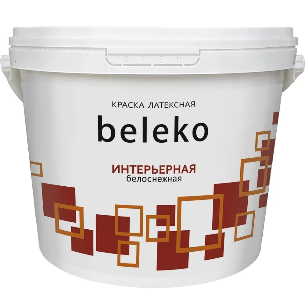Белая моющаяся интерьерная краска BelEcoLine 3 кг